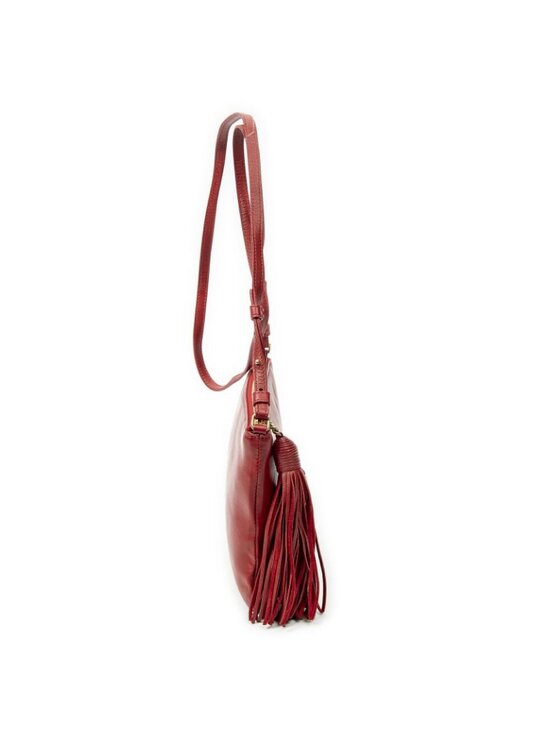 Buy Yves Saint Laurent Pre-Loved Teen Monogram Crossbody  Saint Laurent Yves Teen Monogram Crossbody Red Calfskin Leather